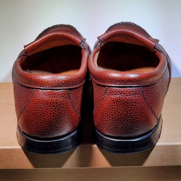 VINTAGE RARE SOUTH STREET STATION SCOTCH GRAIN KILTIE PENNY LOAFERS MADE IN USA main image 5